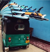Softtop surfboard travel tuktuk
